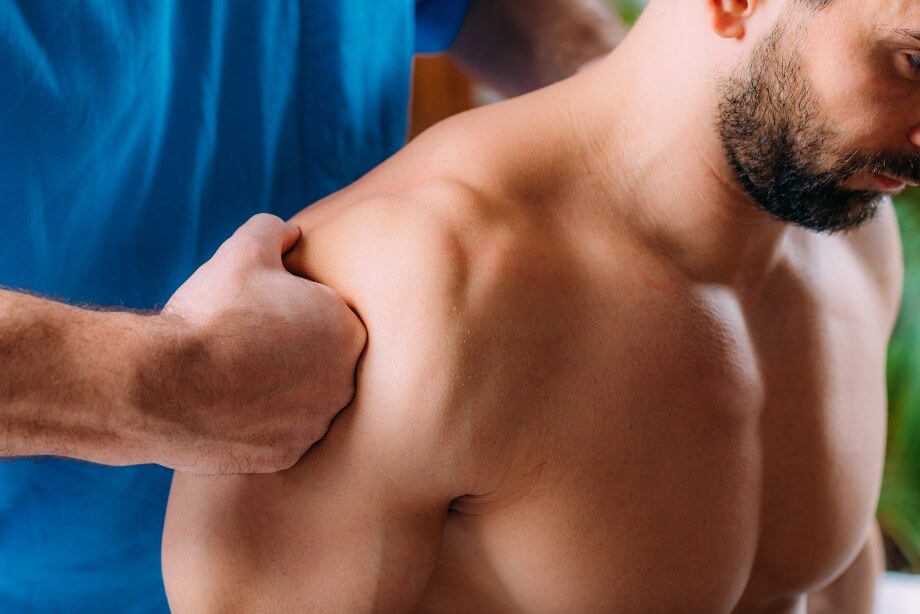 Shoulder sports massage physical therapy