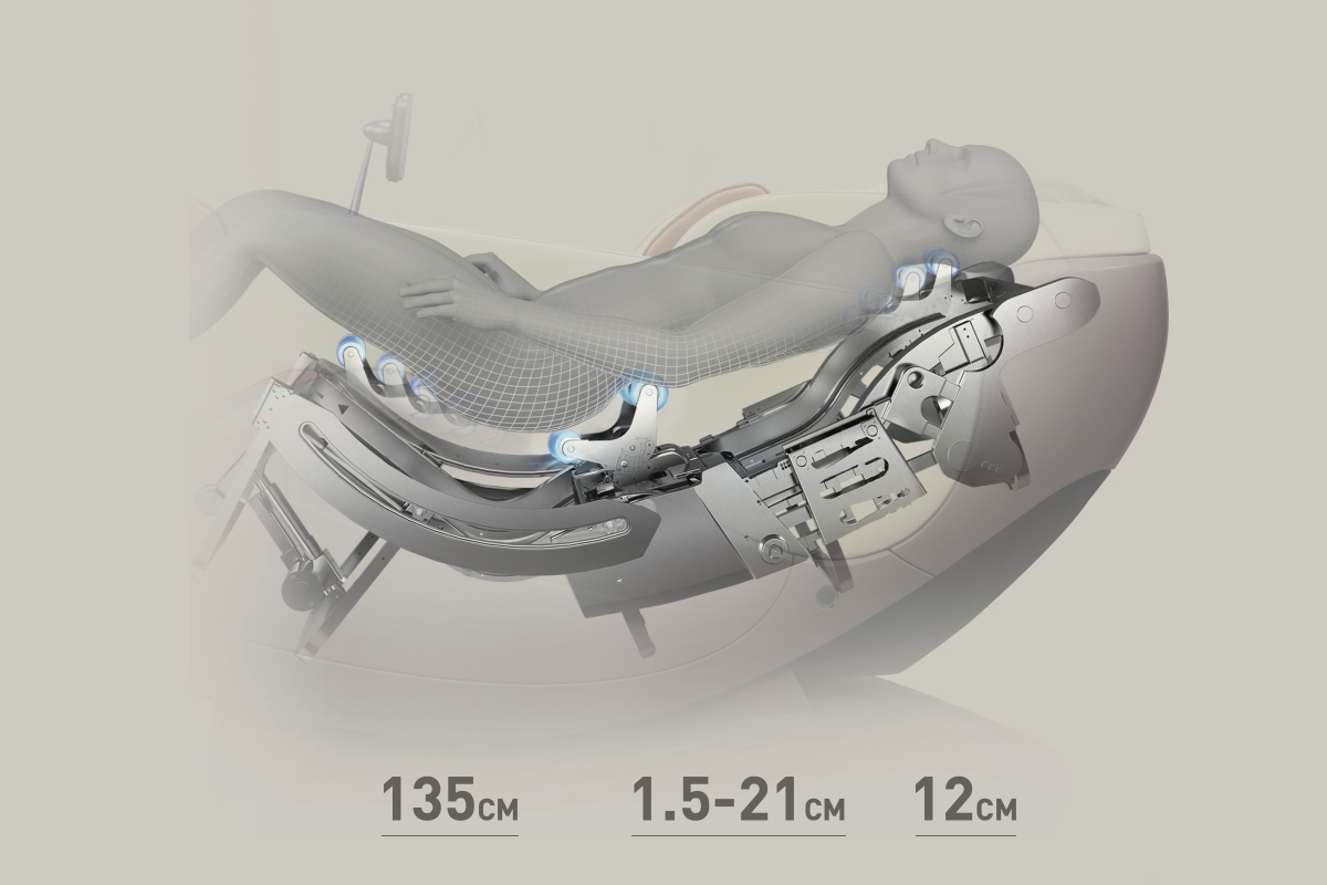 Masaj 4D la fotoliu de masaj Veleta II