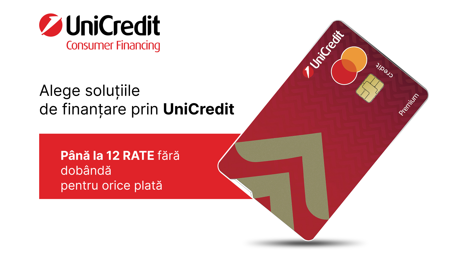 Plata in Rate cu UniCreditCard Premium